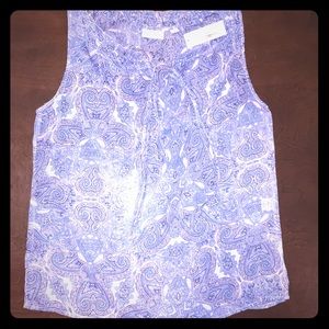 New York and Company sheer sleeveless blouse